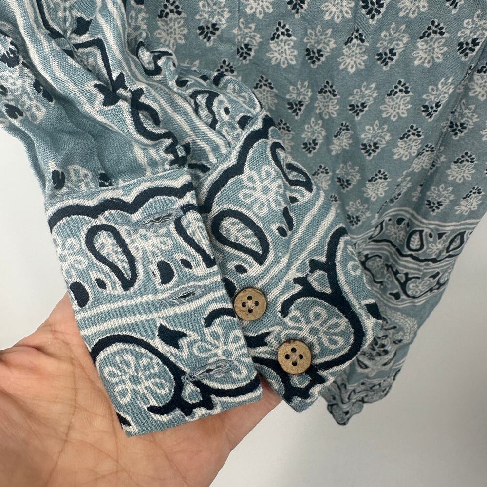 Faherty Blue Patterned Maxi Dress - image 8